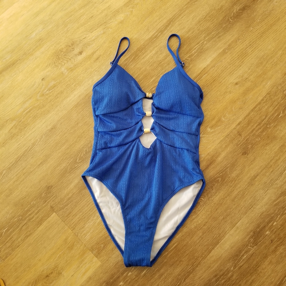 NWT Mohidito Blue One Piece Swimsuit Size Small